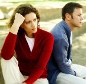 forrás-of-konfliktus között, férj-feleség-pár a válás