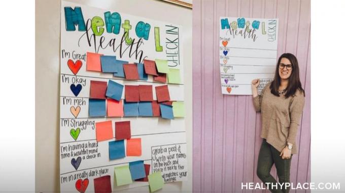 Hogyan taníthatja a gyerekeket az osztálytermi mentális egészségről? Olyan egyszerű, mint egy mentálhigiénés check-in táblázat elkészítése. További információ a HealthyPlace oldalon.
